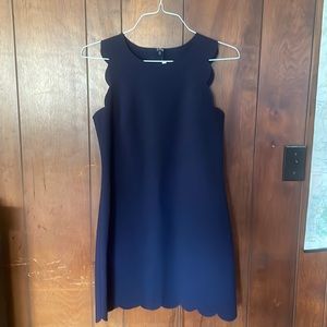 JCrew scalloped dress